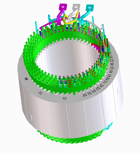 Hairpin Stator OD210mm 6-Layer Winding, OEM Manufacturer for Automation