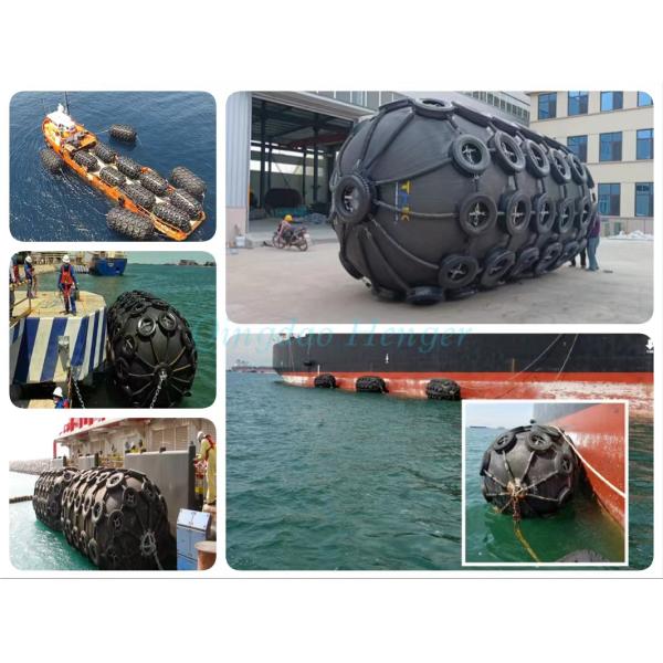 STS Customized Pneumatic Marine Fender Long Lifespan With Chain Tyres Net