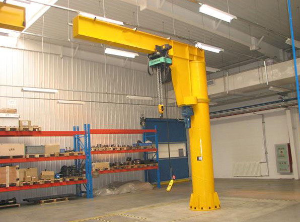 Electric Hoist 5 Ton Jib Crane Q235B , Light Duty JIB Crane Remote Control