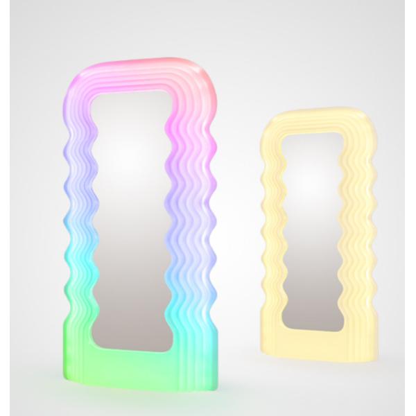 Same style ins style wave mirror Memphis floor lamp full body fitting mirror mirror atmosphere lamp