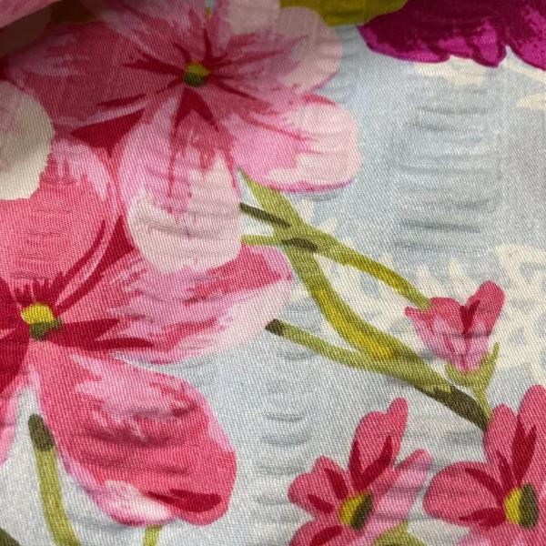 Printed Seersucker Polyester Microfiber Fabrics 75DX150D Anti Bacteria