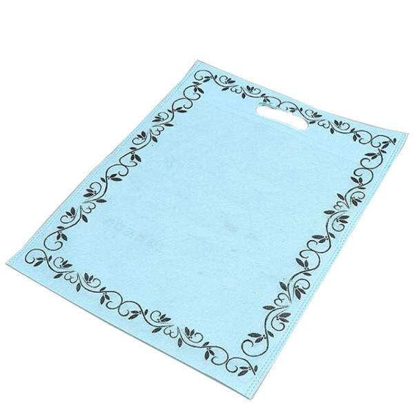 Bolsos de ultramarinos tejidos almacenamiento de la publicidad, bolso no tejido de la camiseta plegable