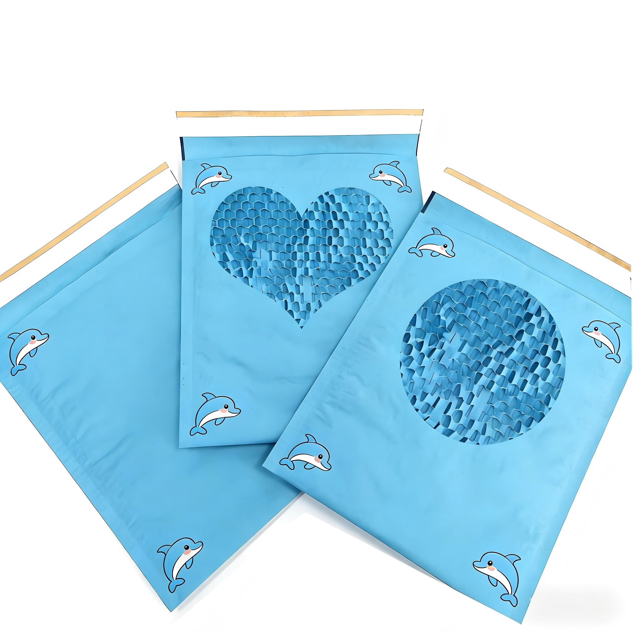 Custom Size 100% Recyclable Honeycomb Paper Mailer with Honeycomb Cushion Structure for Eco-Friendly Packaging