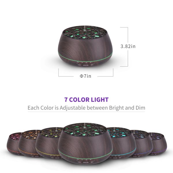 APP Control WIFI Smart 400ml Ultrasonic Electric Air Humidifier Aroma Diffuser Essential Oil Diffuser Support Alexa for Home Use