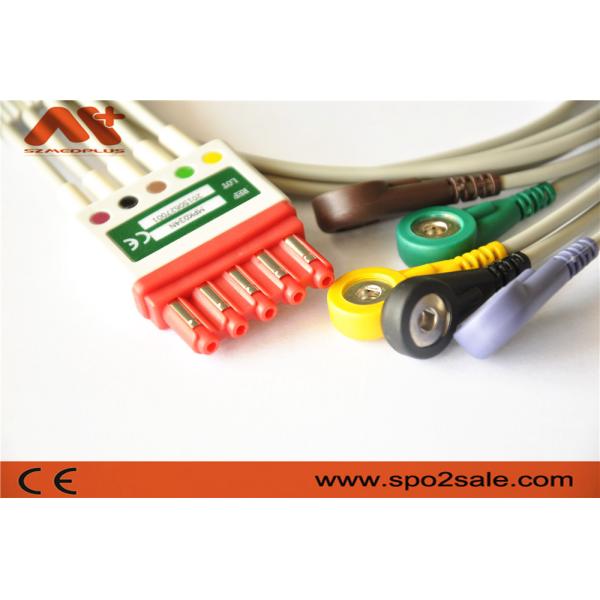 989803176171 ECG Patient Cable V2-V6 5 Lead ECG Cable Philips Compatible