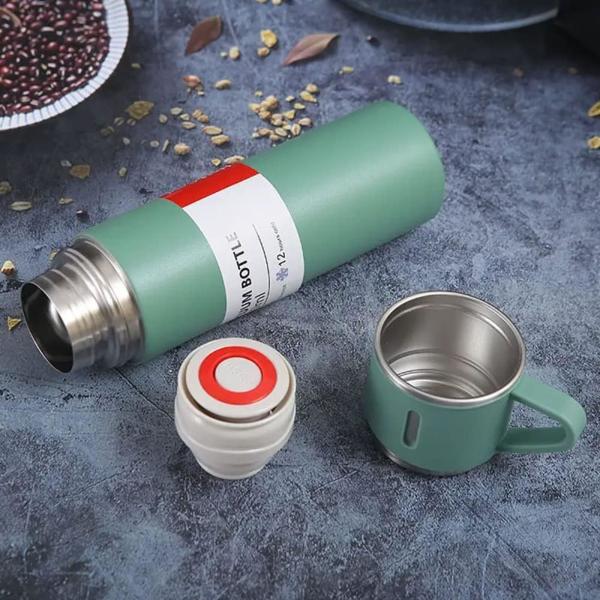 Ferro inoxidável Thermo 500ml / 16.9oz garrafa isolada a vácuo com copo