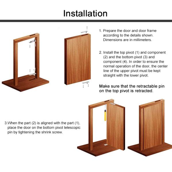 American Style High Quality Anti Theft Aluminum Solid Wood Metal Stainless Steel Security Front Entrance Pivot Door