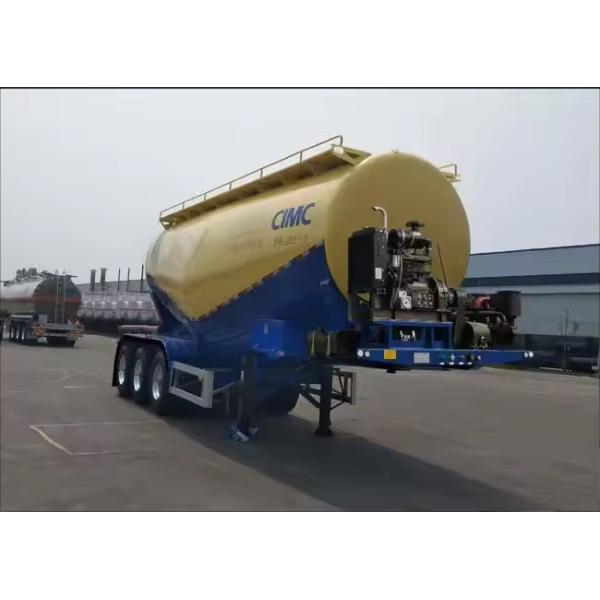 2/3/4 Axe Ciment en acier inoxydable ou en fer Calcaire Lait Cendre de charbon Minérale Réservoir de poudre Camion Semi-remorque