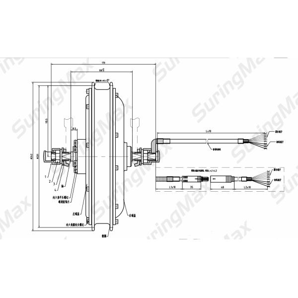 Rear Motor Wheel Electric Bike Kit For Mountain Bike CE Certificate