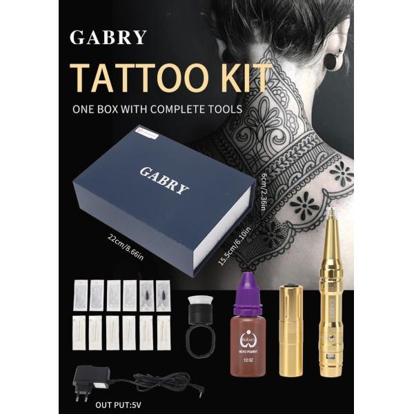 Wireless Semi Permanent Tattoo Pen Kit Makeup Machine Set For Eyebrow Microblading