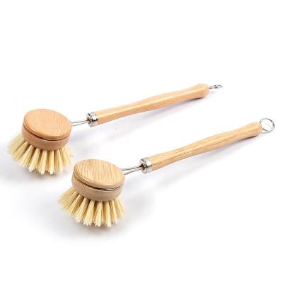 Une brosse plus propre 23*4.8*2cm d'ustensile à long manche de sisal de Dishware