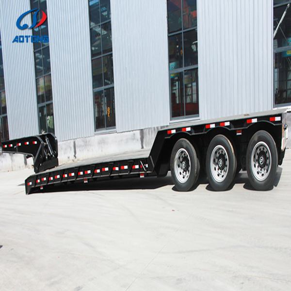 Hydraulic Removable Gooseneck Lowboy Trailer 100T Payload 18000mm