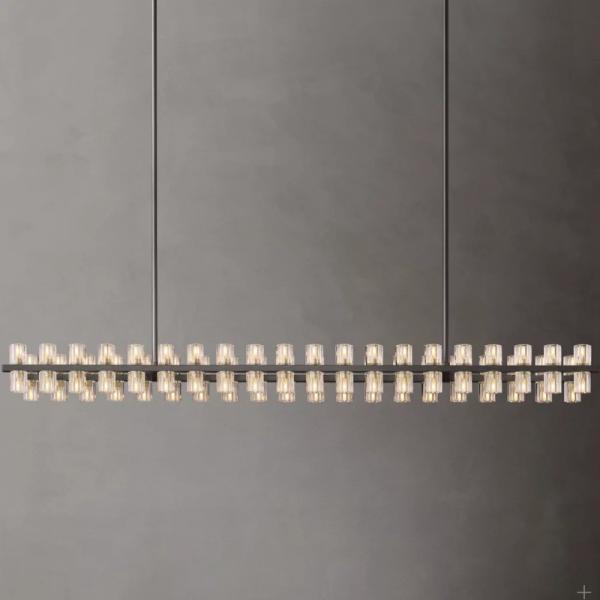 Роскошный большой золотой прямоугольный светодиодный люстра современный декор кристаллическая комната висящая для спальни гостиная