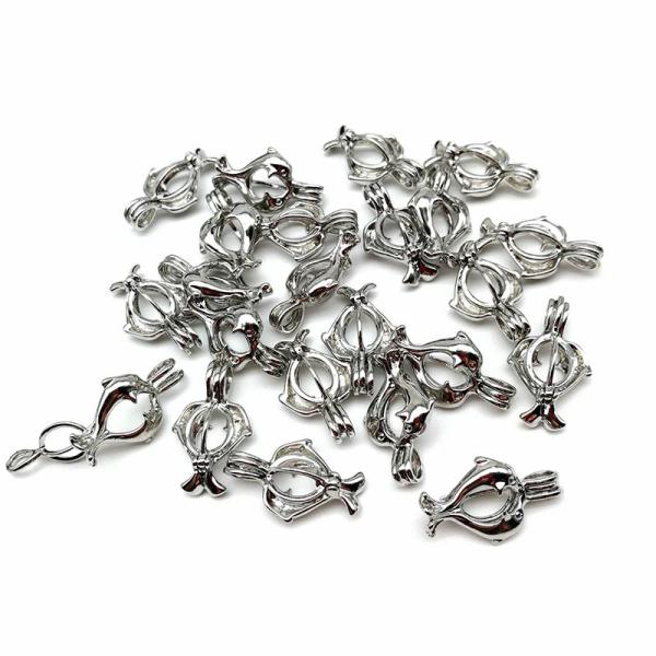 Pearl Cage Locket Findings Cage Pendant For Oyster Pearl Girl Women Gits Dropshipping