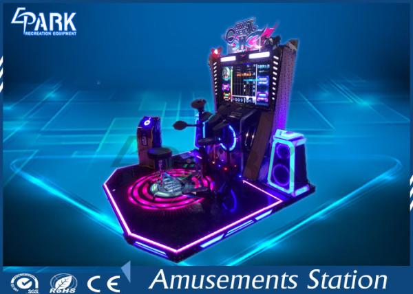Arcade Jazz Drum Musical Instrument With Redemption Game , Coin Operated Game Machine