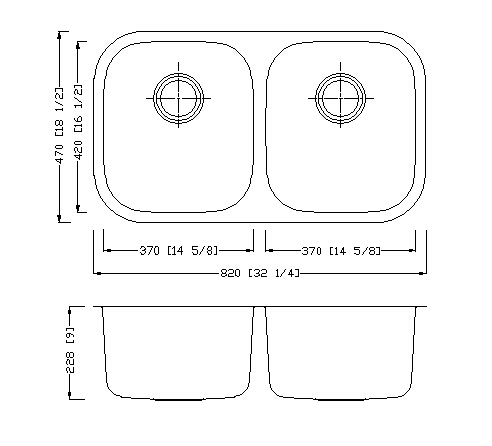Residential Double Bowl Kitchen Sink 16G Thickness With Large Capacity
