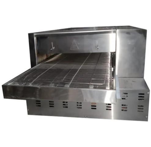 Precise 220-240V Silver Stainless Steel Conveyor Pizza Oven Equipment