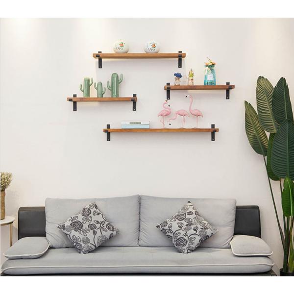 Contemporary Design 3 in 1 Floating Wood Wall Shelves for Apartment Organization