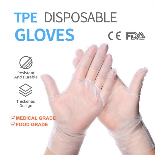 Eco Friendly XL 115mm Disposable Medical PVC Gloves