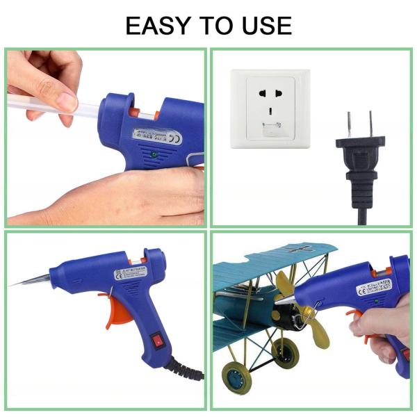 20W High Temperature Commercial Hot Melt Glue Gun For Packaging DIY, Arts