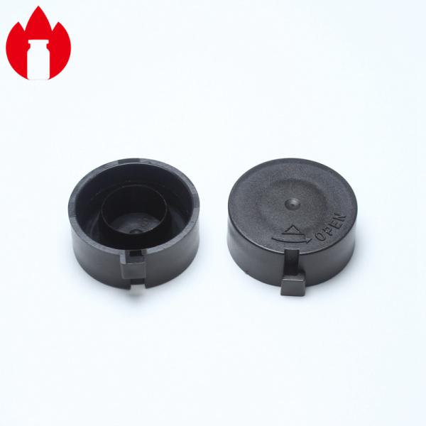 20mm ясное или чернота гофрируют пластиковые завинчивые пробки для гофрируют пробирку