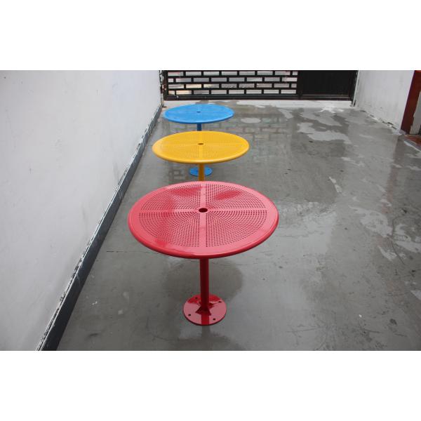 Уличная мебель Гавин Парк Стальный круглый стол с скамейками Ржавостойкие наружные металлические круглые столы