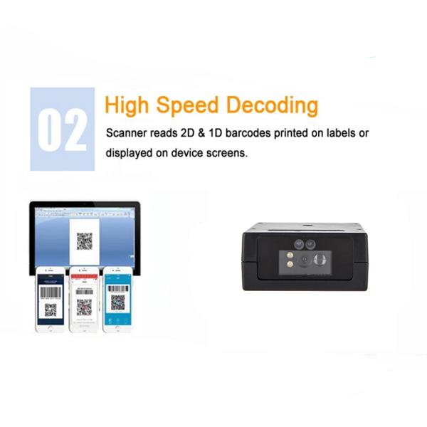 Kebo SK-320 1D wired 2D scan module barcode reader with USB RS232 Interface Port