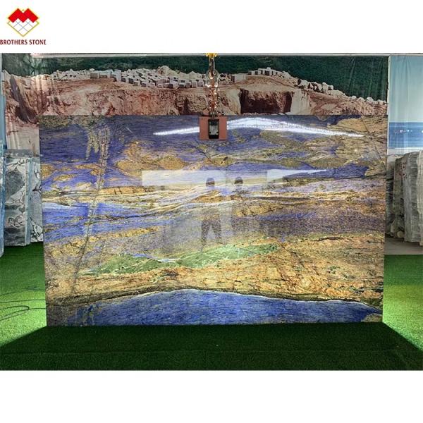 Transparent African Lapiz Marble Sodalite Blue Marble Onyx Marble Type from Yunfu