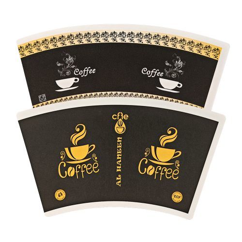 Heat Insulation Hot Sale Raw Material Paper Fans PLA Coated Coffee Paper Cup Fan