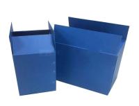 Boîtes en plastique ondulé bleu Boîtes d'emballage de stockage Boîtes d'expédition en plastique