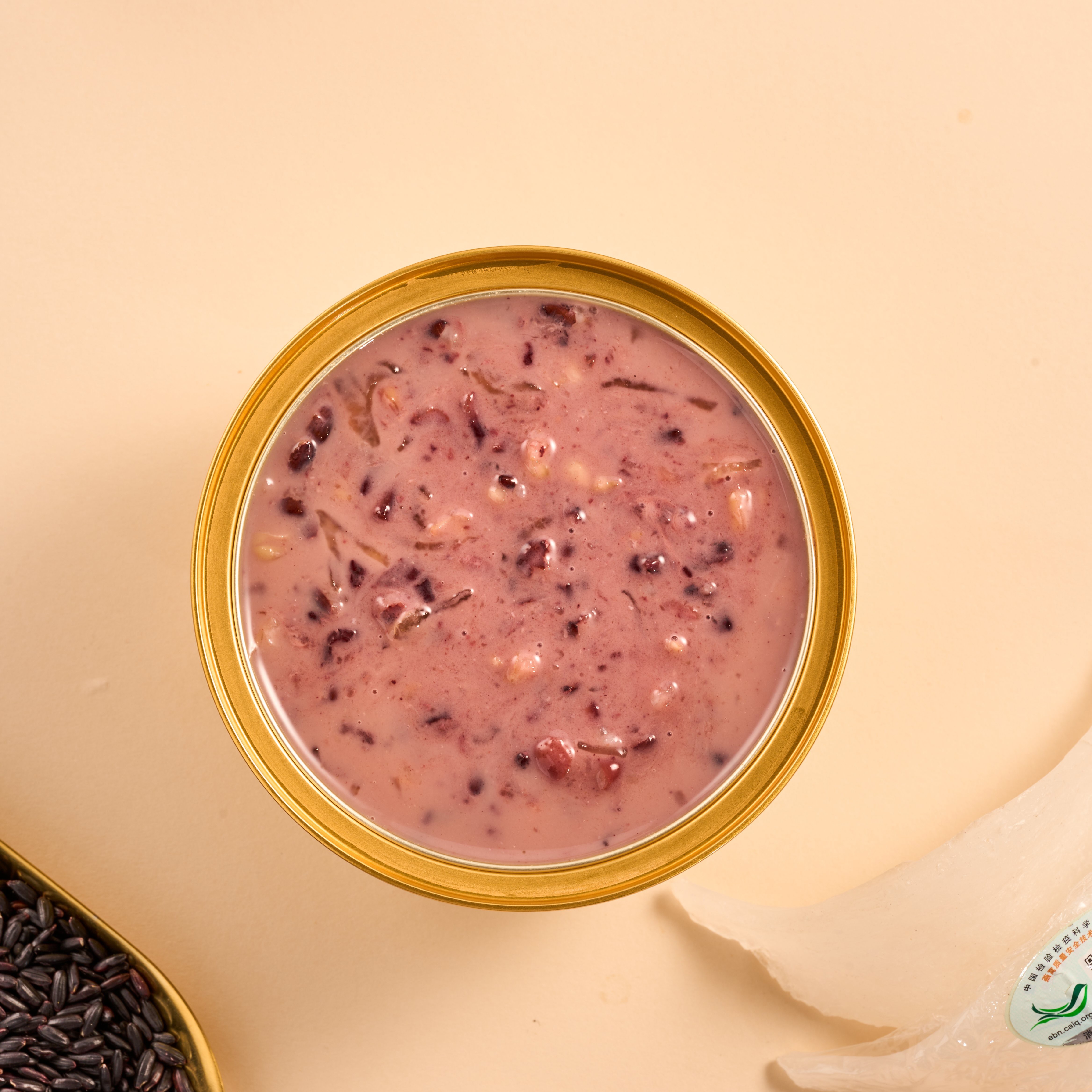 Suitable for All Ages Black Rice Birds Nest Nutritious Breakfast Porridge Rich in Collagen and Protein Enhances Daily Nutritional Intake