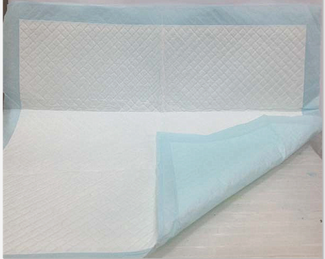 Голубые/белые устранимые пусковые площадки кровати, пусковые площадки вещество-поглотителя больницы Инконтиненсе