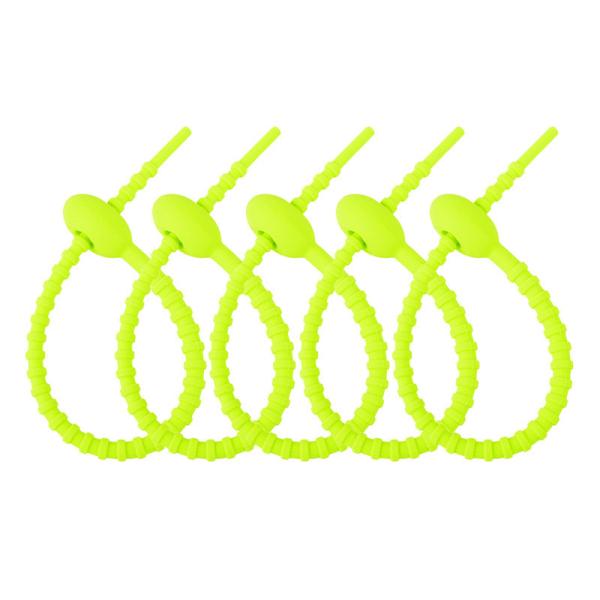 Reusable Silicone Cable Twist Ties Bread Tie Bag Sealing Clip Silicone Management Ties Cord Organizer For Car Home Offic