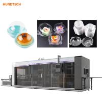 Máquina thermoforming material solúvel automática da caixa de embalagem do bolo 4.5KW