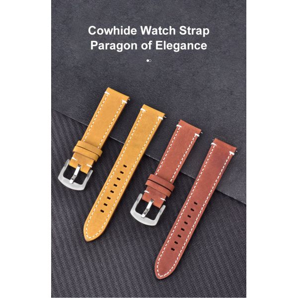 Custom Soft Satin-Finish Leather Watch Strap