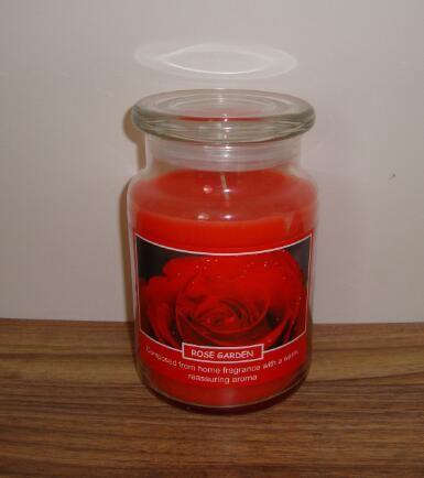 Decor candle 9x11cm popular large scented large glass jar candle with fragrance essential oil