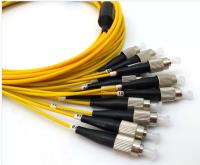 Base a una cara del cable 12 de la fibra de Mpo del desbloqueo de FC UPC