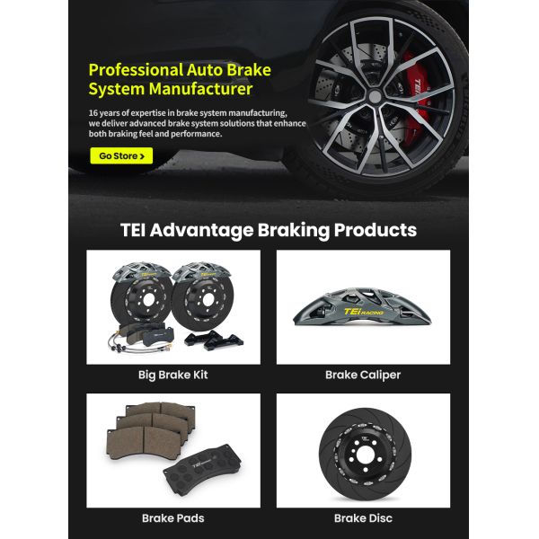 TEI GTS6 Racing 6 Pot One-piece Forged Brake Caliper 18-inch Front Big Brake Kit for BMW M4 F82 F83 G82 G83