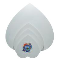 Heart Shaped Stretched Canvas Board Pre Primed Blank Stretched Canvases For Painting