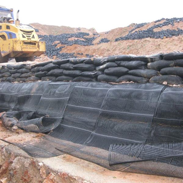 Grelha geográfica uniaxial de polipropileno PP de alta resistência para paredes de suporte