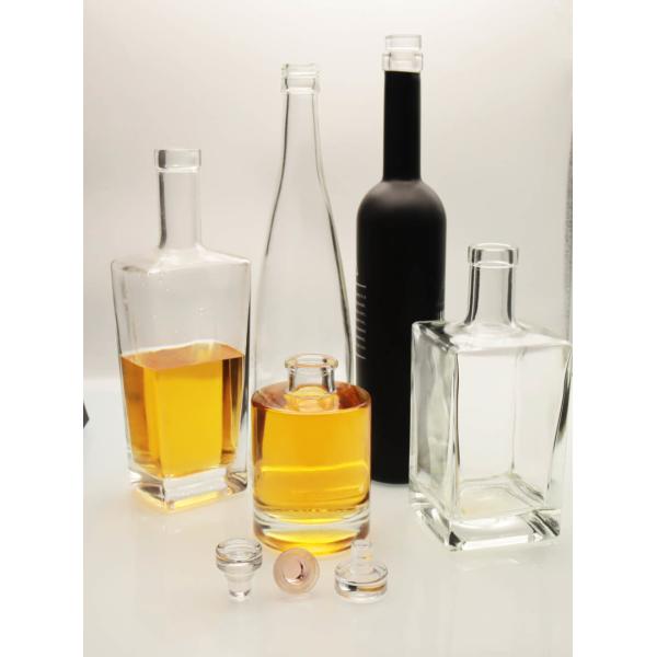 Crystal White Whiskey Vodka Glass Bottle Frosted Decal Painting