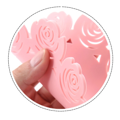 OEM FDA/LFGB Silicone Kitchen ware Heat-resistant Silicone mat silicone cosaster SM-008