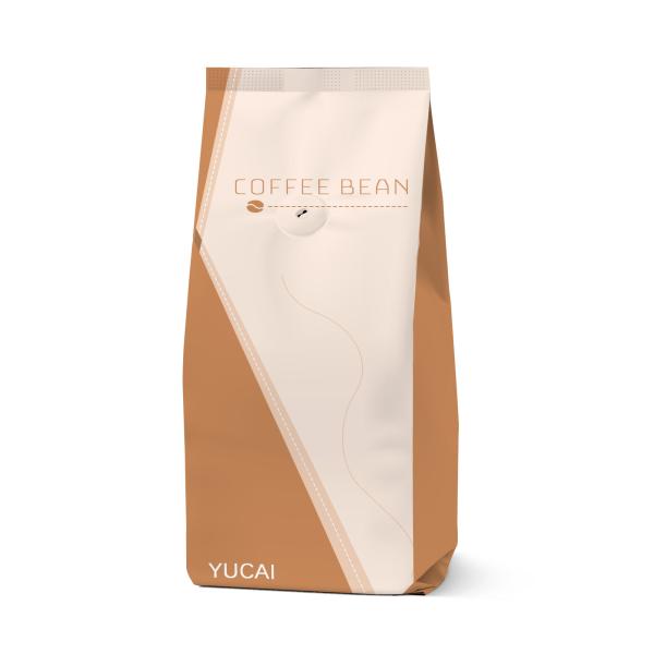 500g Coffee Packaging Bags Heat Seal Foil Laminated Printed Side Gusset Pouches