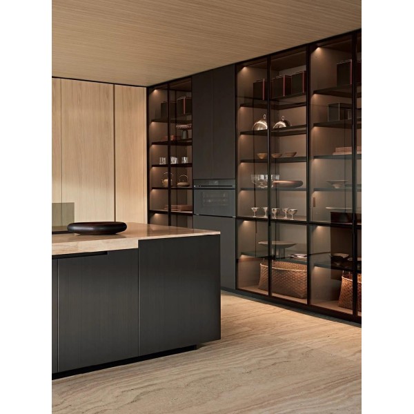 Modern Space Saving Kitchen Cabinet Island for Small Apartment with Corner Solution Pull Pantry Design Maximize Storage Capacity