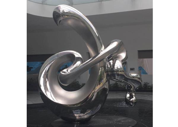 Grande revestimento lustrado do sumário da arte contemporânea do tamanho escultura de aço inoxidável
