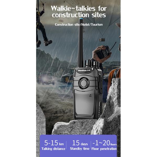 Professional Walkie Talkie Dual Band Earpiece Headset with PTT Mic Output Power 3W
