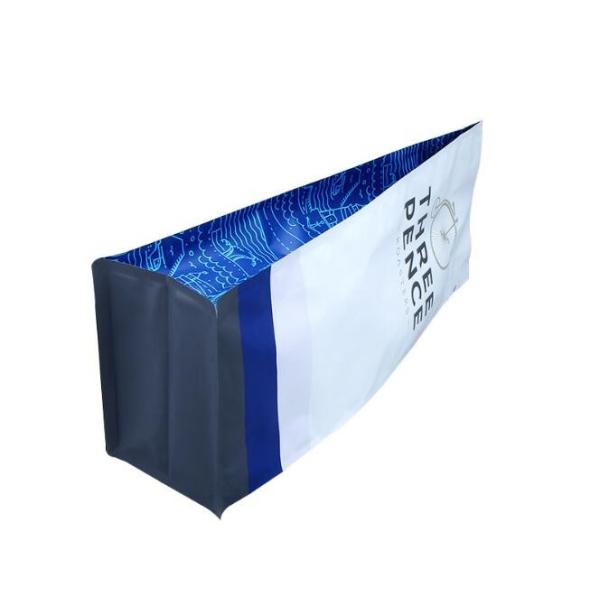 Food Grade Aluminum Foil Coffee Sachet Bag Flat Bottom 300 Micron With Zipper Valve