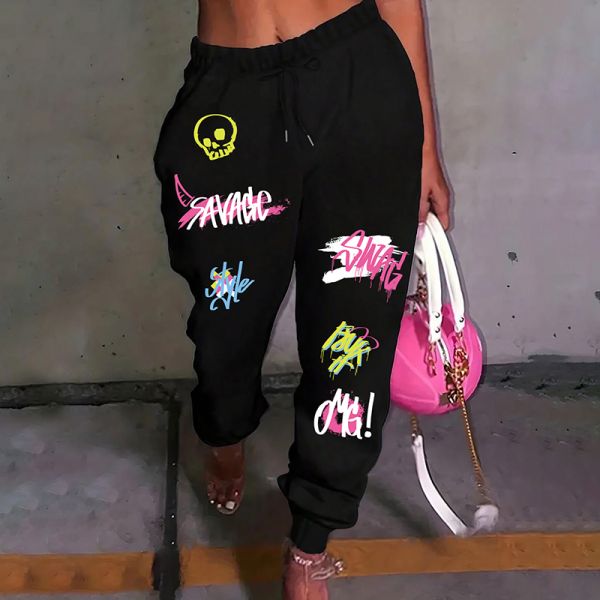 Unisex 101.5cm 102.5cm Women Bottoms Personalized Print Cotton Thermal Long Pants