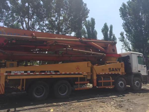 48 Meter Sany Used Concrete Pump Truck 11420 * 2500 * 4000 Mm Diesel Power