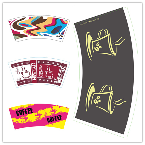 Устранимая напечатанная древесина девственницы вентилятора 190gsm чашки бумаги с покрытием PE для чая